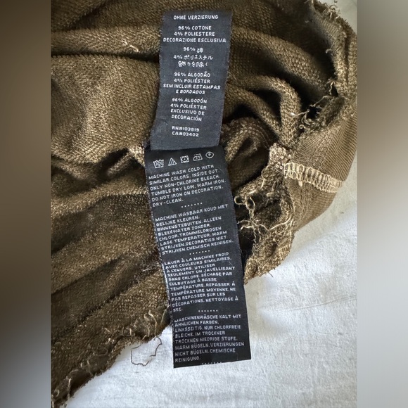 Harley-Davidson Gray Raglan Studded Crewneck Sweatshirt Raw Hem Size M - Picture 8 of 16